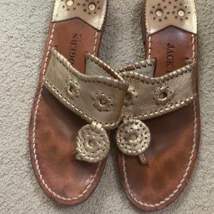 Jack roger sandals in gold, Size 8